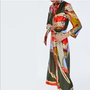 Zara Scarf Print Dress